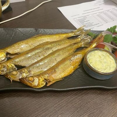 Корюшка горячего копчения в Баклажан в ТЦ 