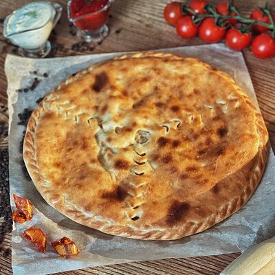 Пирог с курицей и шампиньонами в Ирбис по цене 470