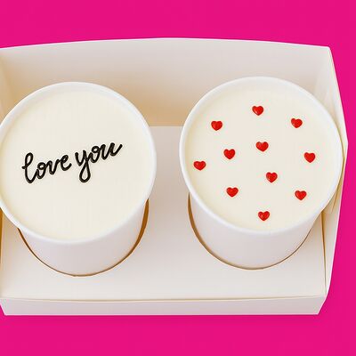 Cake to go Love you 2 шт в Клубника в шоколаде по цене 1180 ₽