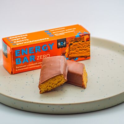 Карамельный батончик в молочном шоколаде без сахара Energy bar Zero в Тепло по цене 179 ₽
