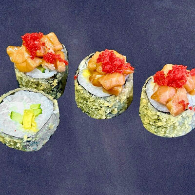 Ролл с тартаром из лосося в Бардабар по цене 510 ₽