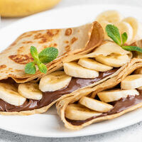 Блин с нутеллой и бананом в Три печки