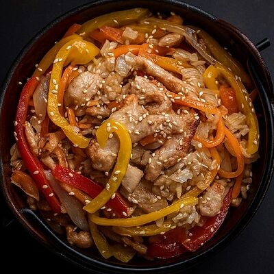 Тяхан со свининой в Love Rolls по цене 389 ₽