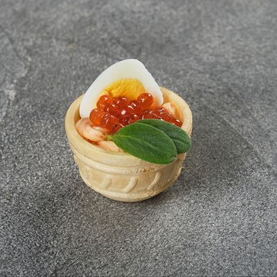 Тарталетка с красной икрой в Brusketta.pro по цене 172 ₽