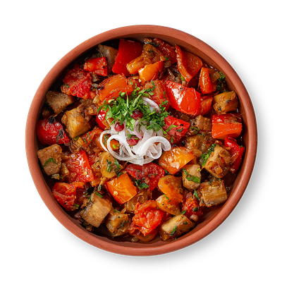 Салат из овощей на углях в Старик хинкалыч по цене 525 ₽