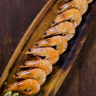 Креветки королевские гриль в Толстый Goose по цене 590 ₽