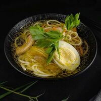 Суп-лапша с курицей и яйцом в Ёжкин ролл