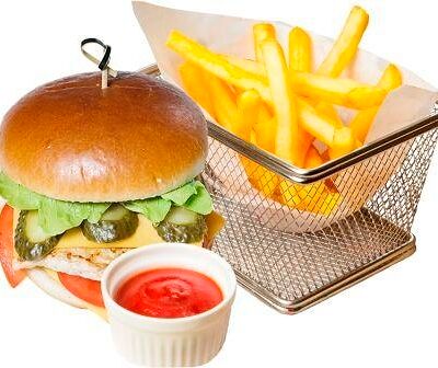 Бриошьбургер сет в Суши Ё Пицца по цене 440 ₽