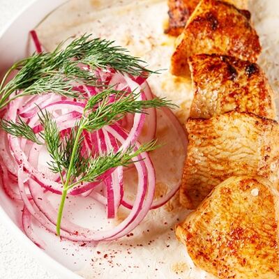 Шашлык из индейки в Романов парк по цене 780 ₽