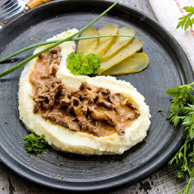 Бефстроганов в Scandy park по цене 590 ₽