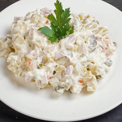 Салат Оливье с колбасой в Щербет по цене 440 ₽