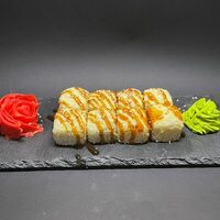 Ролл с курицей под сырной шапочкой в Раунд Пицца