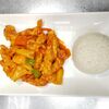 Жареные креветки с ананасом и рисом в Китайский фонарик по цене 850