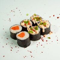 36. Малый ролл: лосось холодного копчения, соус спайси (6 шт.) в ЁБИСАН
