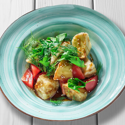 Салат с жареным баклажаном в Перчини по цене 390 ₽