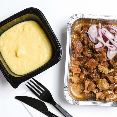 Тушеное мясо с гарниром в Badeel по цене 2490 ₸