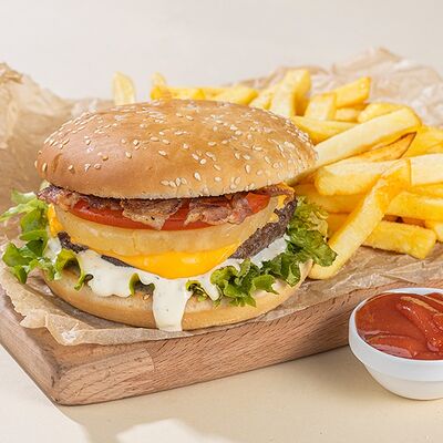 Бургер алоха в Rollstreet по цене 539 ₽