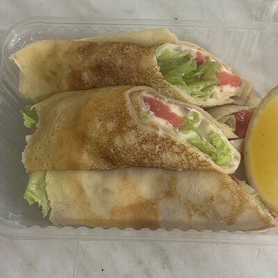 Блин с творожным сыром и семгой в Кавказская кухня по домашнему по цене 485