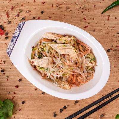 Соевая спаржа с огурцом и морковью в Кунфу еда по цене 99 ₽