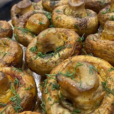 Шампиньоны на мангале в На углях 48 по цене 280 ₽