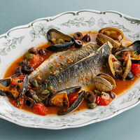 Сибас аква пацца в Терраса