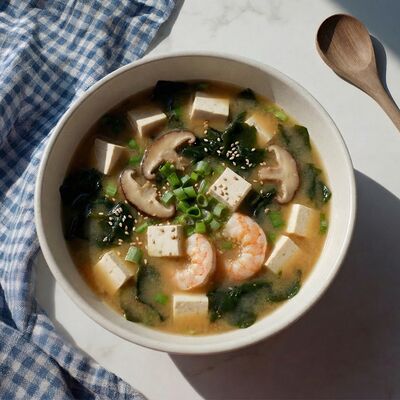 Мисо-суп с креветкой в Kasabi Wooo по цене 495 ₽