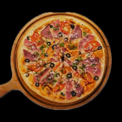 Пицца Де люкс на традиционном тесте в Леон по цене 700 ₽