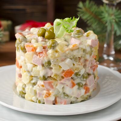 Оливье в Kuksu korea cafe по цене 1800 ₽