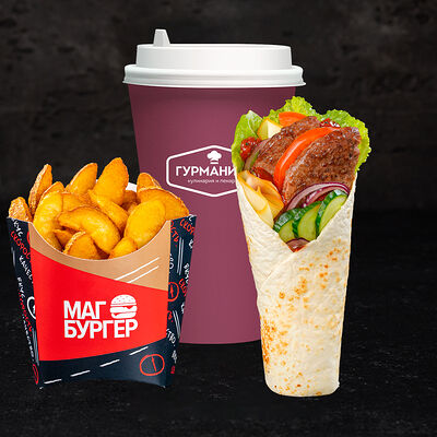 Комбо Дачный ролл и горячий напиток в Магбургер & Братья Караваевы по цене 495