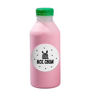 Клубничный милкшейк в Все свои по цене 410 ₽