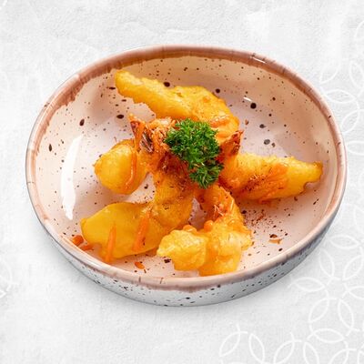 Креветки темпура с соусом том ям в Река Море по цене 550 ₽