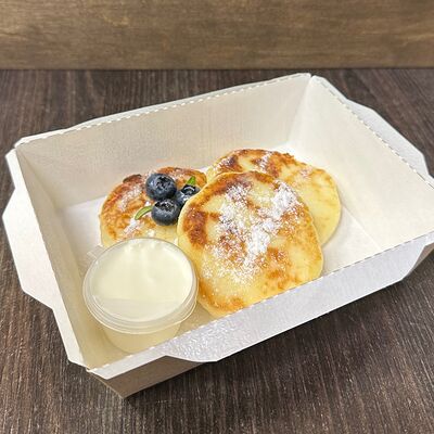 Сырники со сметаной в ПитерЛюбит по цене 199 ₽