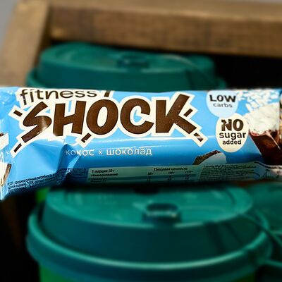 Батончик глазированный Кокос FitnesShock в Coffee Like по цене 215 ₽