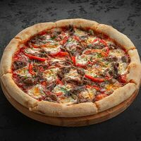 Пицца с копченым ребром и халапеньо в Вода & Еда