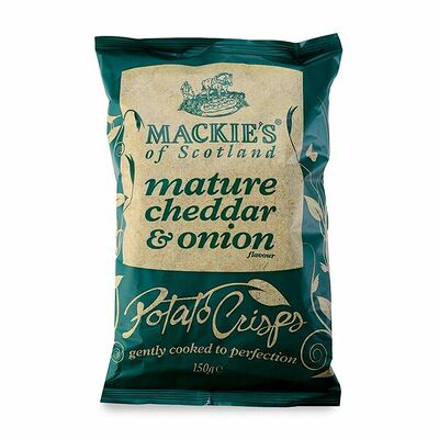 Чипсы картофельные Mackies с сыром Чеддер и луком Mackies at Taypack Ltd в Азбука Вкуса Экспресс Меню по цене 268 ₽