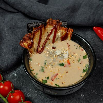 Сливочный суп с угрём в Sushi Pizza Top по цене 430 ₽