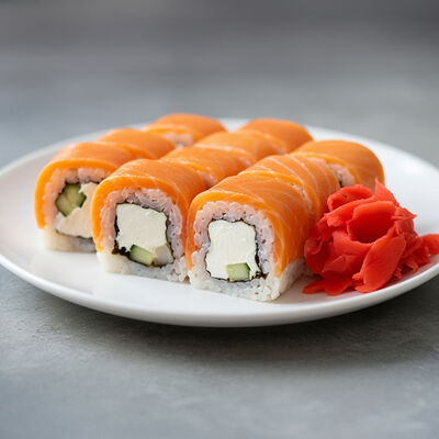 Филадельфия с огурцомв SASHIMI по цене 625 ₽