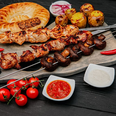 Сет Огонь и пламя в УГОЛЬ&МЯСО по цене 2490 ₽