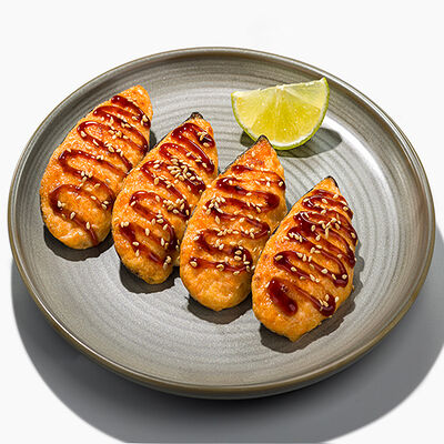 Мидии запеченные в Вкус и лосось по цене 750 ₽