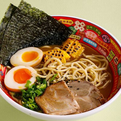 Тонкацу-рамен с домашней лапшой в Bao Mochi по цене 720 ₽