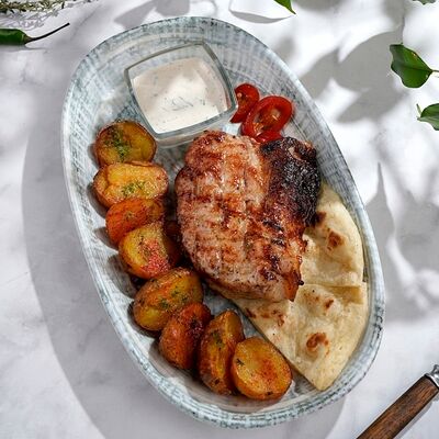 Комбо стейк из свинины с картофелем в Петрушка по цене 540 ₽