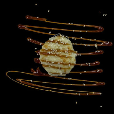 Запеченный гункан с лососем в Kaikan по цене 230 ₽