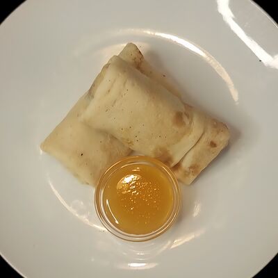 Блинчики с творогомв Рябина kitchen по цене 180 ₽