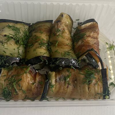 Рулетики из баклажанов с творожным сыром и орешками в Кавказская кухня по домашнему по цене 450