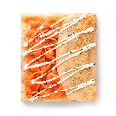 Блин красная рыба под соусом в Блинбери по цене 305