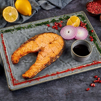 Сёмга на мангале в Чайхана Фаррух по цене 1230 ₽