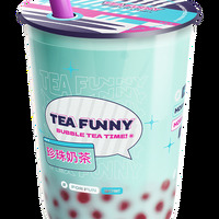 S Голубое молоко Милкшейк в Tea funny Bubble tea