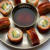 Запечённая Филадельфия с огурцом и авокадо в Da Sushi по цене 29