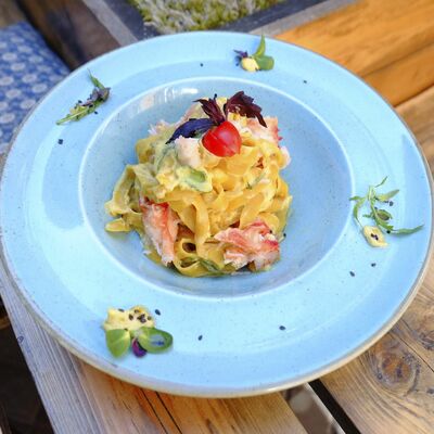 Паста с крабом и манго в Pasta bar 1315 по цене 650 ₽