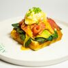 Вафля из цукини с слабосоленым мурманским лососемв Atlant bistro по цене 799